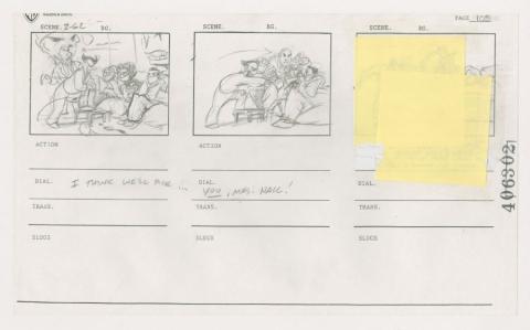 Batman The Animated Series Christmas With The Joker Storyboard Drawing - ID: oct23097 Warner Bros.