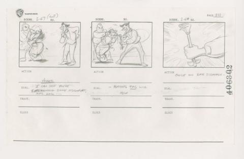 Batman The Animated Series Christmas With The Joker Storyboard Drawing - ID: oct23104 Warner Bros.