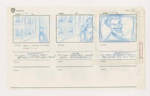 Batman The Animated Series Christmas With The Joker Storyboard Drawing - ID: oct23107 Warner Bros.