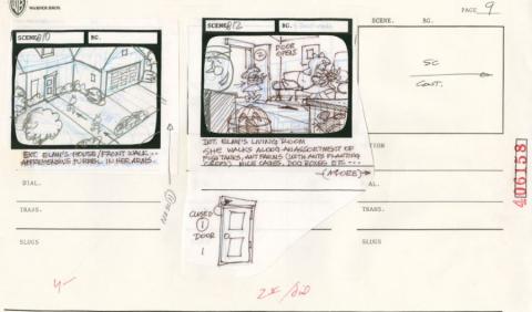 Tiny Toon Adventures Let's Do Lunch Storyboard Drawing - ID: oct23120 Warner Bros.