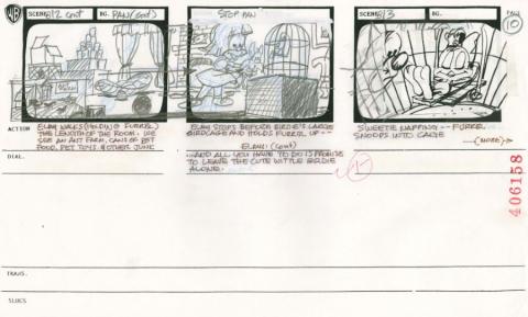 Tiny Toon Adventures Let's Do Lunch Storyboard Drawing - ID: oct23121 Warner Bros.