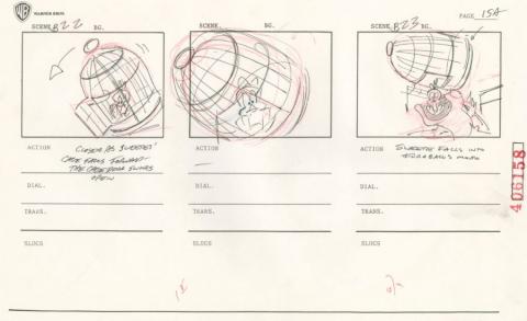 Tiny Toon Adventures Let's Do Lunch Storyboard Drawing - ID: oct23128 Warner Bros.