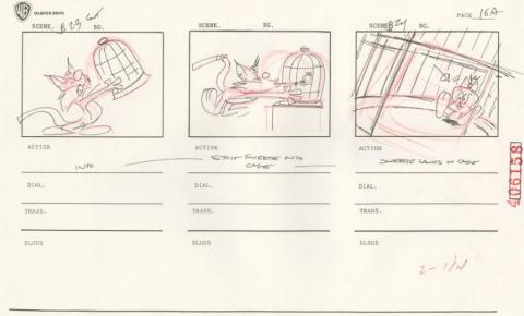 Tiny Toon Adventures Let's Do Lunch Storyboard Drawing - ID: oct23130 Warner Bros.