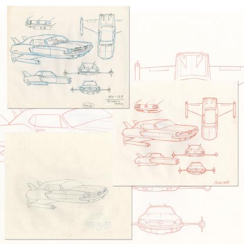 Set of (3) Tiny Toon Adventures Real Kids Don't Eat Broccoli Model Drawings - ID: oct23206 Warner Bros.