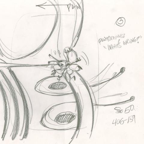 Tiny Toon Adventures The Kite Layout Drawing - ID: oct23246 Warner Bros.