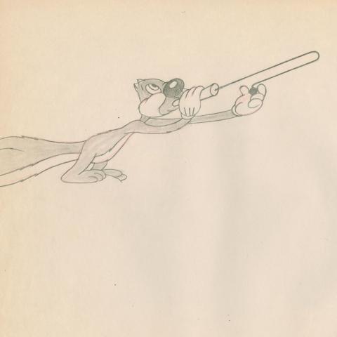 1944 Screwy Squirrel Screwball Squirrel Production Drawing - ID: oct23275 MGM