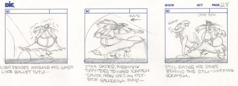 Sonic the Hedgehog Dr. Robotnik and Scratch Storyboard Drawing - ID: oct23288 DiC