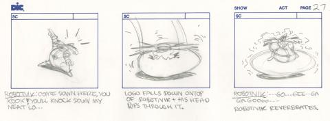 Sonic the Hedgehog Dr. Robotnik and Scratch Storyboard Drawing - ID: oct23289 DiC
