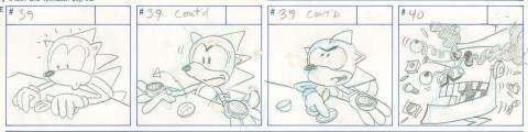 Sonic the Hedgehog High Stakes Sonic Storyboard Drawing - ID: oct23303 DiC