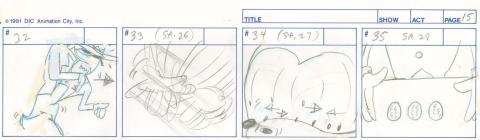 Sonic the Hedgehog High Stakes Sonic Storyboard Drawing - ID: oct23305 DiC