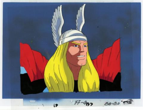 Fantastic Four Thor Production Cel and Drawing - ID: octfantfour20683 Marvel