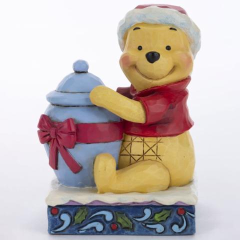 Winnie the Pooh 'Holiday Hunny' Personality Pose Figurine (2019) - ID: 028399138470 Disneyana