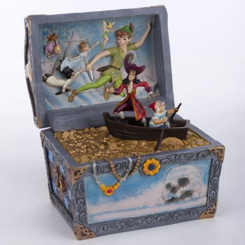 Peter Pan 'Treasure-Strewn Tableau' Treasure Chest Figurine (2020) - ID: 028399282371 Disneyana