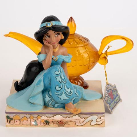 Jasmine and Lamp "Arabian Wishes' Figurine (2022) - ID: 028399302673 Disneyana