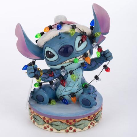 Stitch 'All Tangled Up!' Christmas Lights Figurine (2022) - ID: 028399319176 Disneyana
