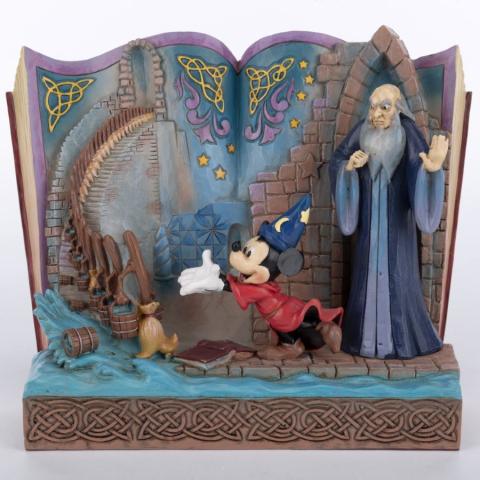 The Sorcerer's Apprentice 'A Lesson Learned' Story Book Figurine (2022) - ID: 028399319275 Disneyana