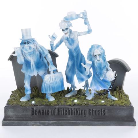 Haunted Mansion 'Beware of Hitchhiking Ghosts' Light-Up Figurine (2022) - ID: 028399321537 Disneyana