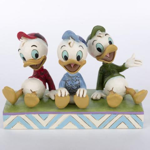 Huey, Dewey, and Louie 'Terrific Trio' 35th Anniversary Figurine (2023) - ID: 028399340156 Disneyana