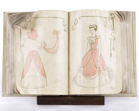 Cinderella's Sewing Book Statue Dealer Display.  - ID: 035075410034 Disneyana
