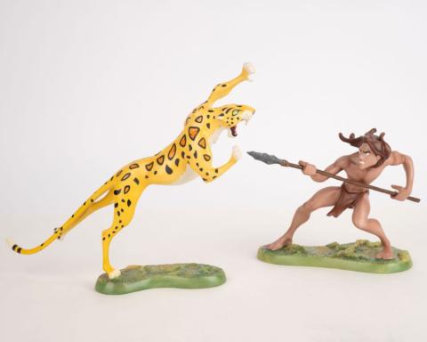 Tarzan and Sabor 'Untamed' Figurine - ID: 045544076135 Disneyana
