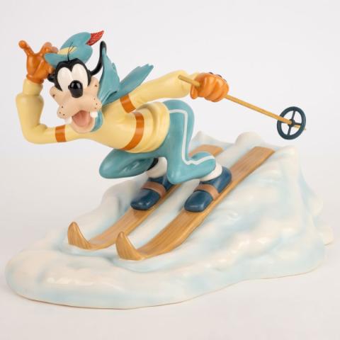 Goofy 'All Downhill From Here' Skiing Figurine - ID: 045544076180 Disneyana