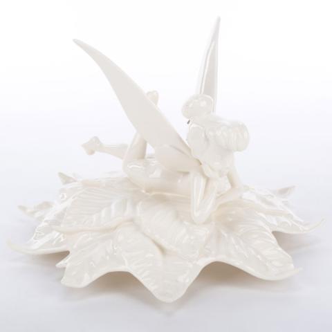 Tinker Bell 'Delicate Daydreamer' Whiteware Figurine (2011) - ID: 045544230230 Disneyana