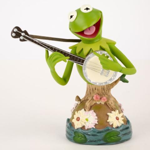 Grand Jester Studios Kermit the Frog Playing Banjo Figurine Bust (2012) - ID: 045544589208 Disneyana