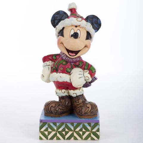 Mickey 'Santa Mickey Mouse' Figurine (2014) - ID: 045544690577 Disneyana