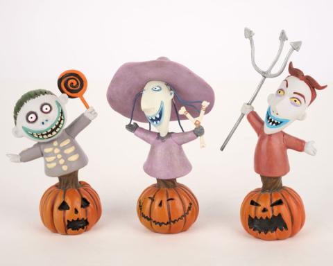 Grand Jester Studios Lock, Shock, and Barrel Bust Figurines (2015) - ID: 045544787154 Disneyana