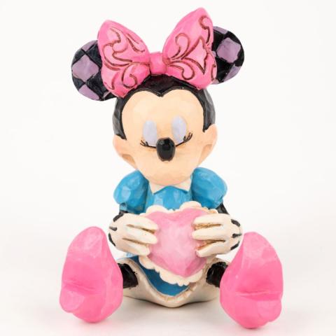 Minnie Mouse with Heart Miniature Figurine (2016) - ID: 045544878999 Disneyana