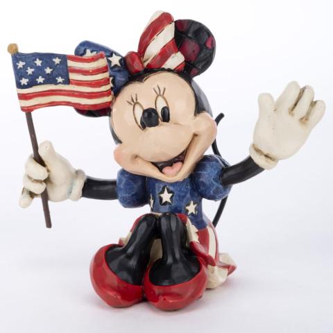 Minnie 'Patriotic Minnie Mouse' Figurine (2017) - ID: 045544904476 Disneyana