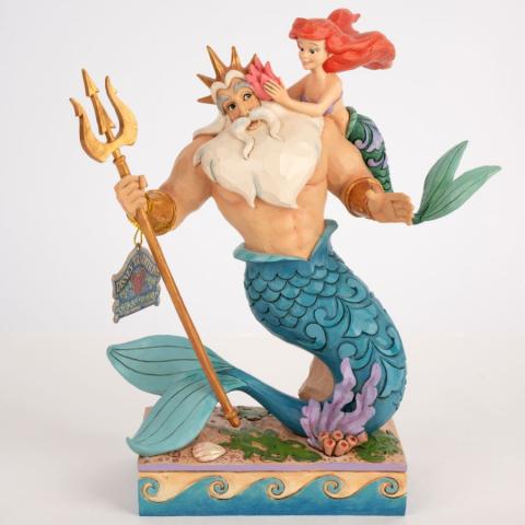 Ariel and King Triton 'Daddy's Little Princess' Figurine (2018) - ID: 045544939850 Disneyana