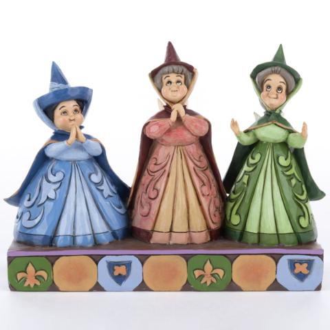 Flora, Fauna and Merryweather 'Royal Guests' Figurine (2017) - ID: 045544939898 Disneyana