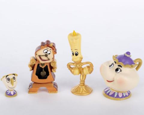 Beauty and the Beast ‘Set of Enchanted Objects’ Miniature Figurines (2017) - ID: 045544942621 Disneyana