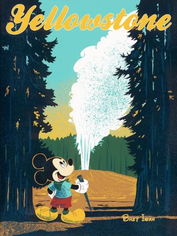"Yellowstone" Signed and Numbered Limited Edition Print by Bret Iwan - ID: 556G0033C-REG Disneyana