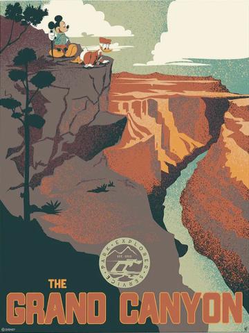 “Grand Canyon” Signed and Numbered Limited Edition Print by Bret Iwan - ID: 556G0037C-REG Disneyana