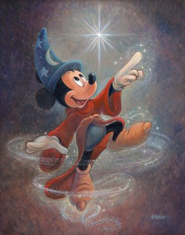 "Swept Up in the Magic" Signed and Numbered Limited Edition by Bret Iwan - ID: 556G0039C-REG Disneyana