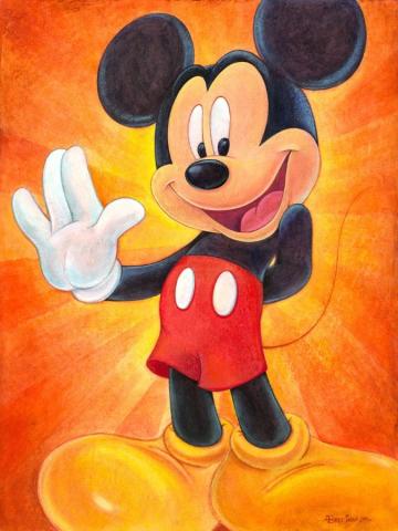 "Hi, I’m Mickey Mouse" Petite Signed and Numbered Limited Edition Print by Bret Iwan - ID: 566G0001C-SM1 Disneyana