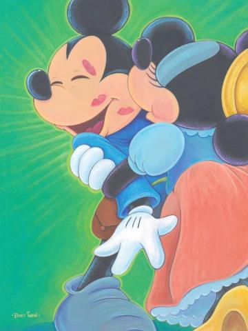 "Kisses for Bravery" Signed and Numbered Limited Edition by Bret Iwan - ID: 566G0008C-REG Disneyana