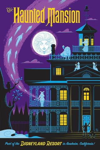 “Disneyland's Haunted Mansion” Signed and Numbered Limited Edition Print by Eric Tan - ID: 589G0016C-REG Disneyana
