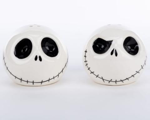 Jack Skellington Stackable Salt & Pepper Shakers (2010) - ID: 634482280867 Disneyana