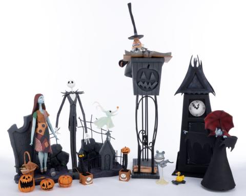 The Nightmare Before Christmas Deluxe Resin Figurine Set by NECA (2004) - ID: 634482325322 Disneyana