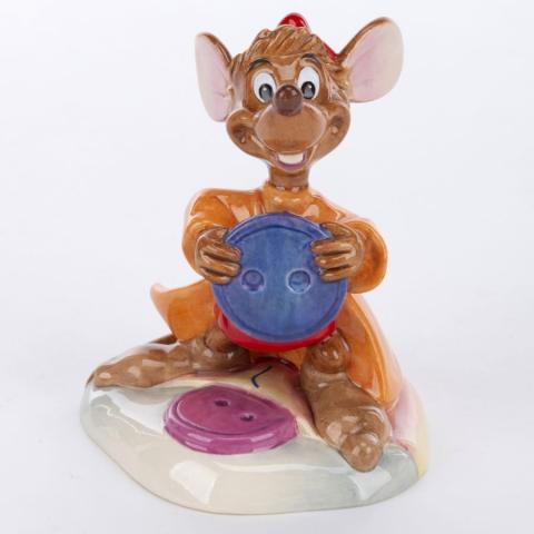 Royal Doulton Jaq with Button Figurine (2000s) - ID: 652383541566 Disneyana