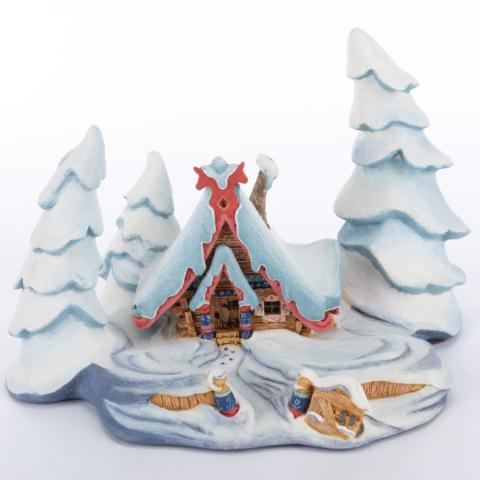 Peter and the Wolf ‘Nestled in the Snow' House Figurine - ID: 761880412115 Disneyana