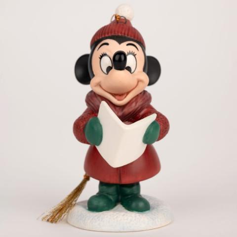 Minnie Mouse 'Caroler Minnie' Ornament (1998) - ID: 761880413112 Disneyana