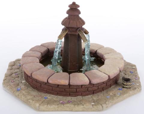 Beauty and the Beast ‘Village Fountain’ Anniversary Figurine - ID: 761880460444 Disneyana