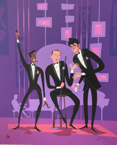 Rat Pack at the Copacabana Deluxe Limited Edition Print by Alan Bodner - ID: AB0042DP Alan Bodner
