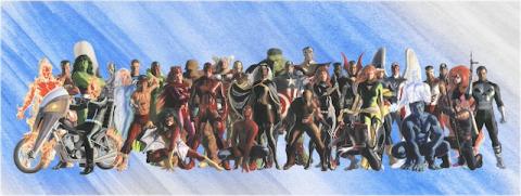 Marvel Heroes Giclee on Canvas Limited Edition Print by Alex Ross (2024) - ID: AR0334C Alex Ross