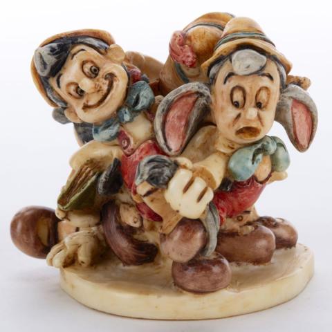 Many Moods of Pinocchio with Figaro Figurine Trinket Box (2005) - ID: DAPI Disneyana