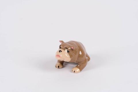 Lady and the Tramp Bully Ceramic Figurine by Hagen Renaker (c.1950s) - ID: Hagen00016bull Disneyana